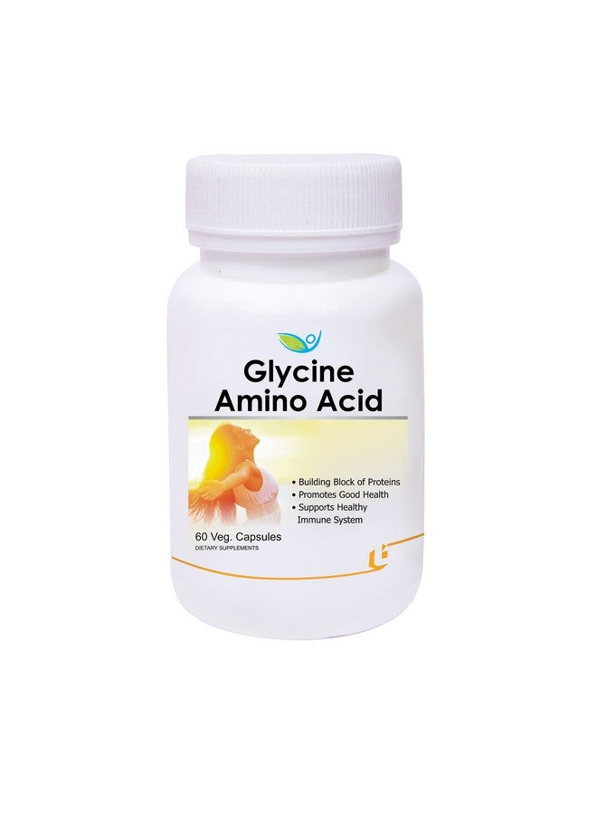 Biotrex Nutraceuticals Glycine Amino Acid 500mg - Support Brain and Sleep Health | 60 Veg Capsules - Image 1
