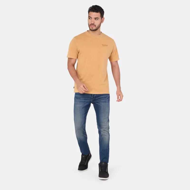 Timberland Yellow Men's Logo T-Shirt for Men | Best Price UAE