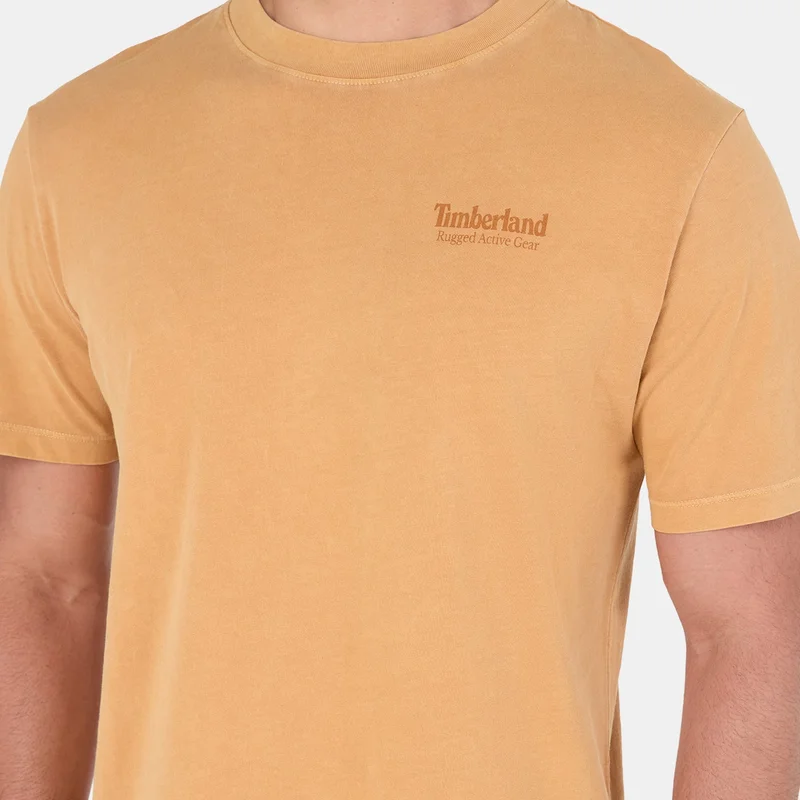 Timberland Yellow Men's Logo T-Shirt for Men | Best Price UAE