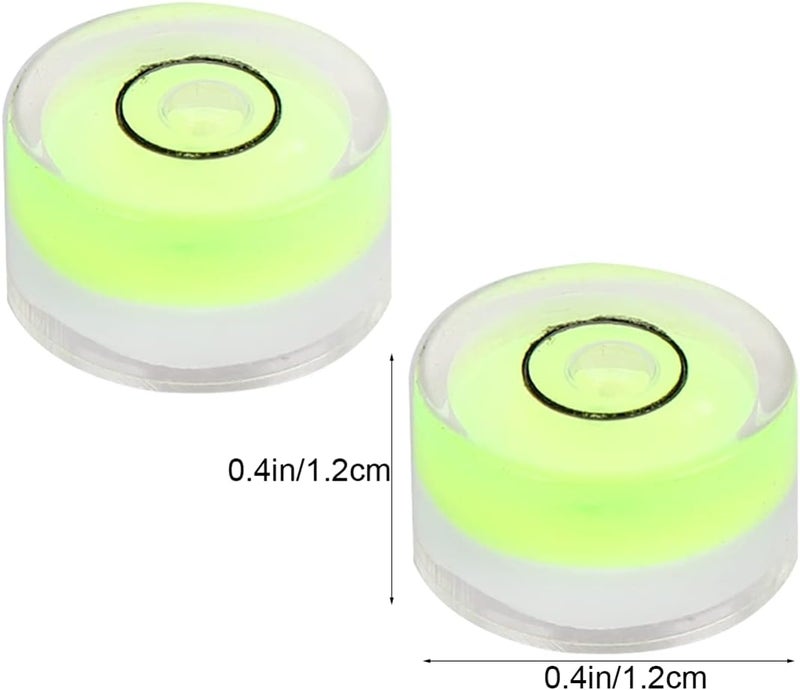 klarako 16PCS Universal Level 15MM horizontal bubble water level, Circular Diameter 6MM Flat Height Bubble Level Surface Level (Green) - Image 3