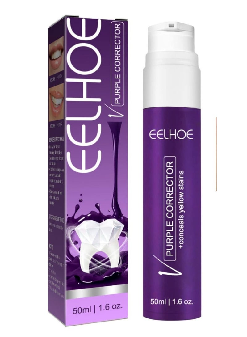 Eelhoe Whitening Color Correcting Toothpaste 50ml with Oral-B Extra Clean Pro Expert Soft 40 Toothbrush Multicolour - Image 2