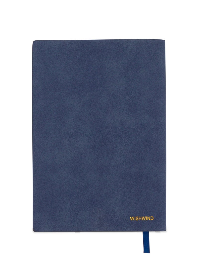 WISHWIND Elegant PU Leather Executive Journal Notebook – Premium Daily Diary for Men & Women | Compact 21x15 cm | Ideal for School, Travel, Business, Work & Home Writing (Blue, Large) - Image 1