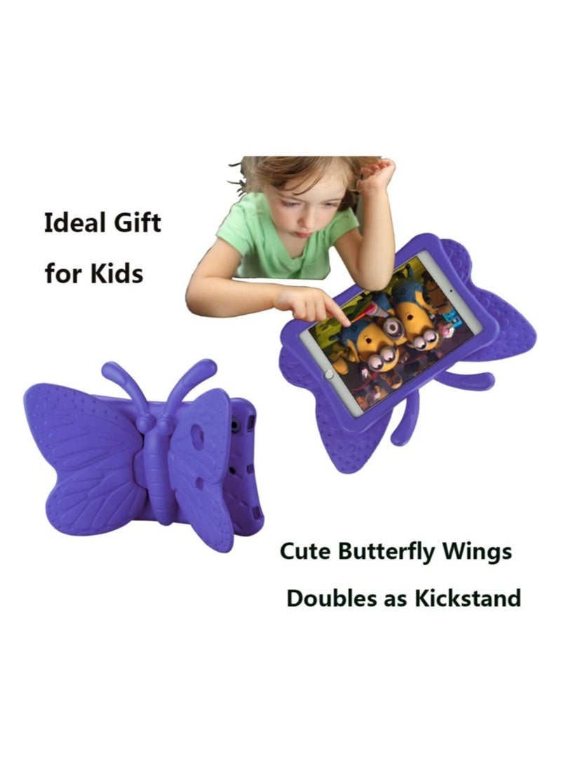 SmartGrist iPad Mini Case, iPad Mini 2 Case, iPad Mini 4 Case for Kids, Adorable Butterfly Wings Doubles as Kickstand Carrying Tablet Protective Case Cover for iPad mini 1/2/3/4 - Purple - Image 5