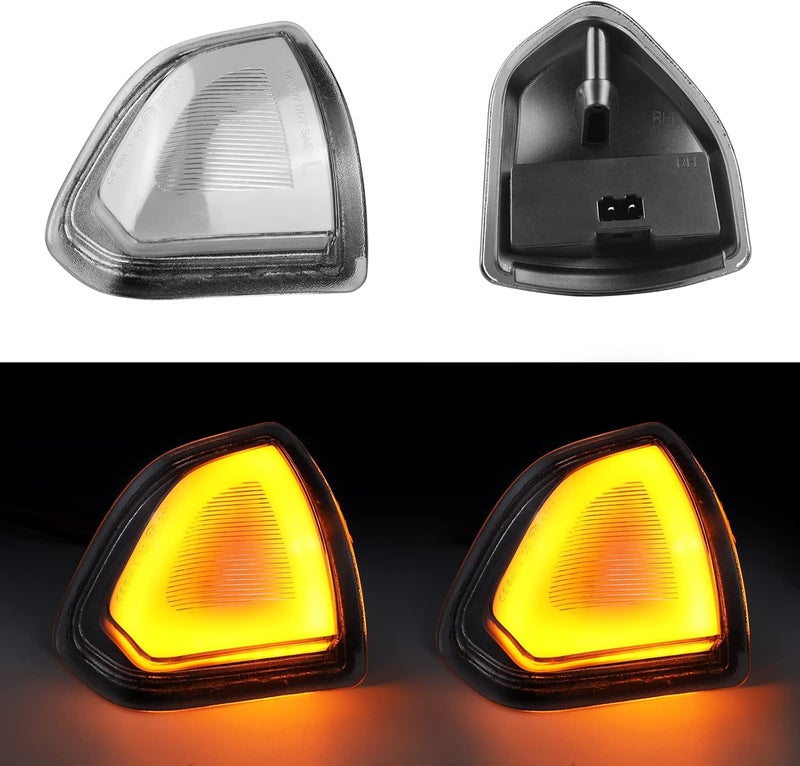 autboom Amber LED Side Mirror Turn Signal Lights for Dodge Ram 1500 2500 3500 4500 5500 - Image 2