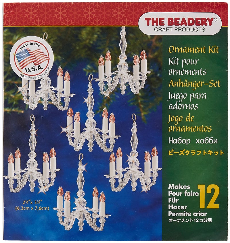 The Beadery BOK5932 Holiday Beaded Ornament Kit Christmas Chandeliers - Image 4
