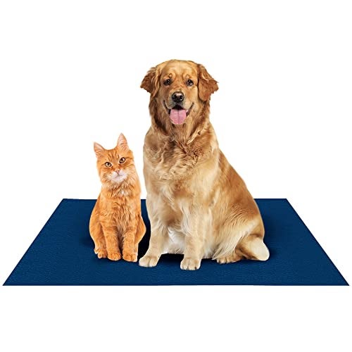 Amorite Waterproof Reusable Washable Pee Pads for Dogs (Medium, Dark Sea Blue) - Image 1