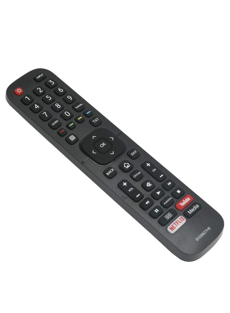 ELTRAZONE EN2BB27H B Remote Control Replacement for Hisense TV | Compatible with Models H32A5600, H39AE5500, H32A5600UK, H43A5600, H65A6100, H43AE6030, H50A6100, H55A6100 | Easy Setup, Media, YouTube & Netflix Shortcuts | High-Performance Universal Remote Control - Image 4
