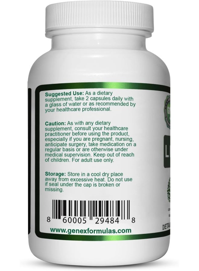 Genex Formulas Lions Mane Supplement with 100% Lions Mane Extract - Nootropics Brain Support Supplement for Brain Boost, Focus, Mental Clarity, Natural Energy, 1000mg/serving - (120 Capsules) - Image 3