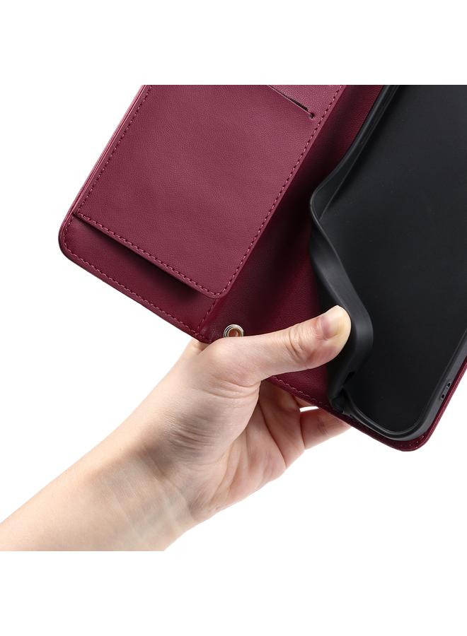 S-TOP Case For Realme 9 Pro / V25 / 9 5G EU Ring Buckle Rhombic Leather Phone Case - Image 4