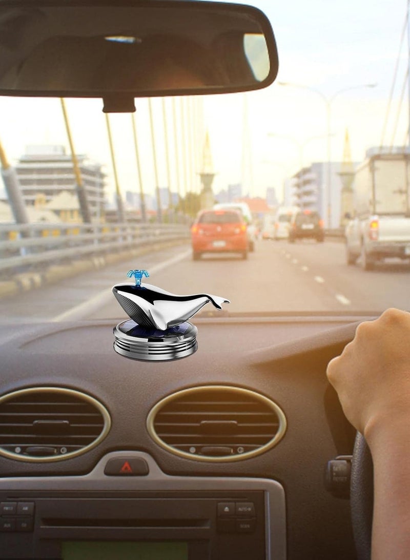 Zikra Solar Rotating Car Air Freshener Dolphin Shape Car Air Fresheners Solar Energy Air Purifier For Car Interior Auto Decoration Accessories - Image 4