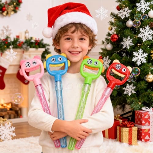 SHCKE 5Claw Bubble Wands 4Pack with 420ml Bubble Solution 167 Inch Extra Large Bubble Wand for Kids Refillable Bubble Toys Set for Summer Outdoor Birthday Party Favors - Image 5