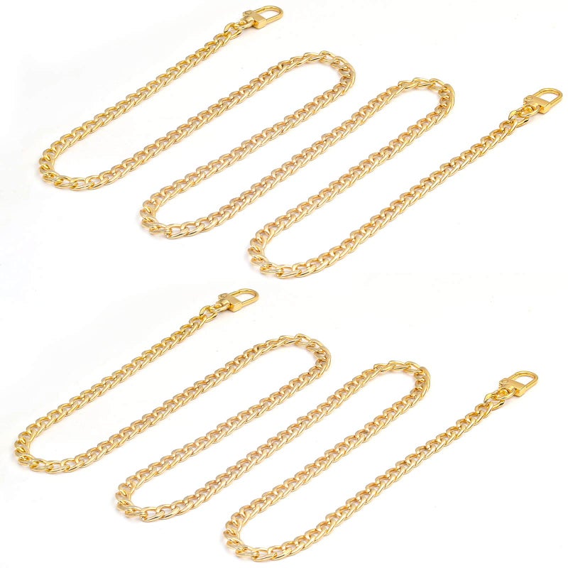 shynek Gold Purse Chain, Shynek 2PCS Crossbody Chain Strap, Gold Belt Chain, Long Chain Cross Body Strap for Bags, Purses, Handbags - Image 1