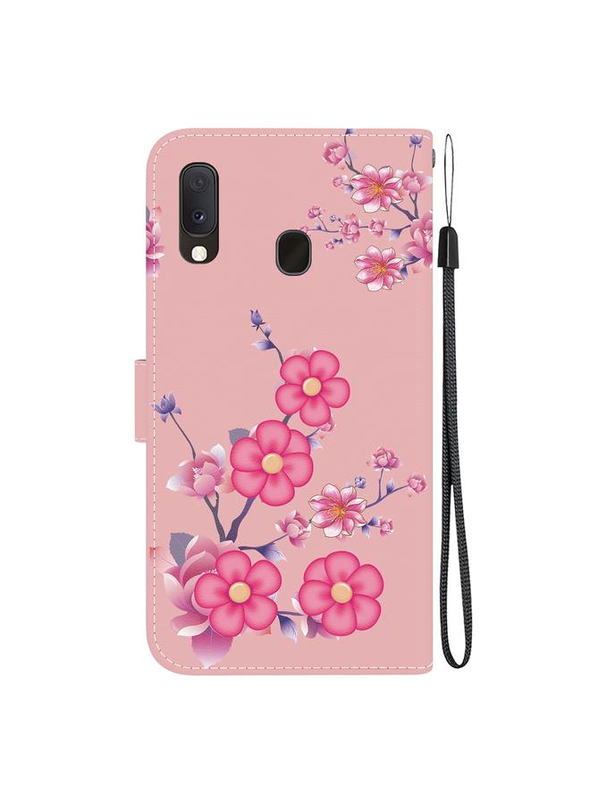 اس-توب جراب لهاتف Samsung Galaxy A10e / A20e مصنوع من الجلد برسومات ملونة وملمس كريستالي - Image 3