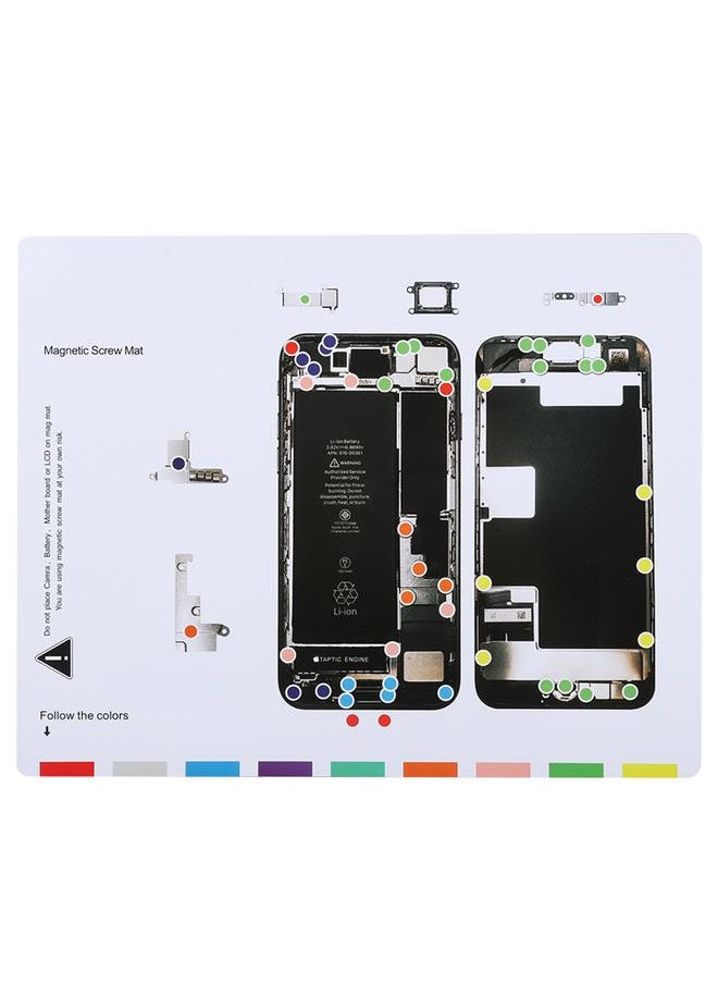Thoraya Disassemble Screw Memory Magnetic Screw Chart Mat for iPhone 8  - Image 1