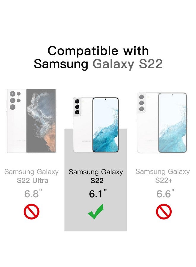 JETech Case for Samsung Galaxy S22 5G 6.1-Inch, Non-Yellowing Shockproof Bumper Protective Phone Cover, Anti-Scratch Hard PC Back (Clear) - Image 1