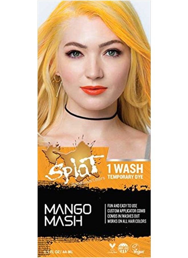 SPLAT - 1 Wash Temporary Hair Dye (Mango Mash) - Image 1