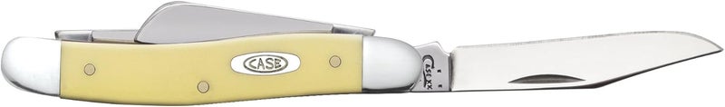 Case XX WR Pocket Knife Madium Stockman With Synthetic Handle, Carbon Steel CV Blades, Length Closed: 3 5/8 Inches (Yellow Synthetic) - Image 4