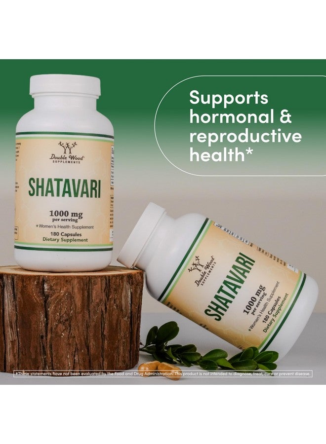 Double Wood Supplements Organic Shatavari Capsules - 1,000mg Organic Shatavari Powder Per Serving (180 Capsules, 90 Day Supply) for Hormone Balance and Prolactin Production (Non-GMO, Gluten Free, Vegan Safe) by Double Wood - Image 4