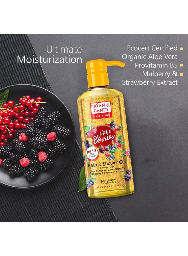 Bryan & Candy Shower Gel with Aloe Vera. Gentle, Moisturizing Body Wash for Soft, Supple Skin (Nottie Berries Shower Gel, 500ml) - Image 5