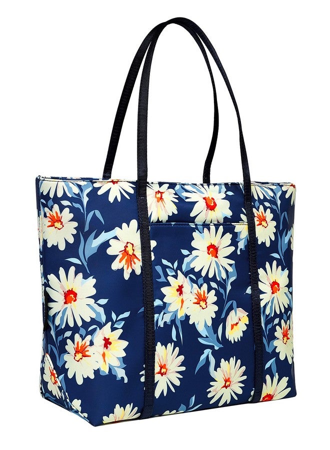 Chrysansmile Large Tote Bag for Women Work Nylon Shoulder Bags Waterproof Beach Bag Flower Womens Purses and Handbags - Image 1