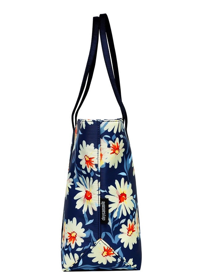 Chrysansmile Large Tote Bag for Women Work Nylon Shoulder Bags Waterproof Beach Bag Flower Womens Purses and Handbags - Image 2