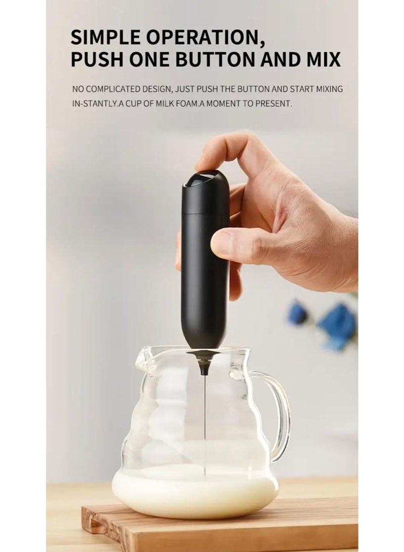 Cliton Battery-Powered Electric Milk Frother with 304 Stainless Steel Whisk - Image 5