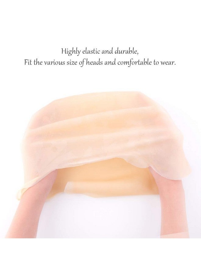 WXJ13 2 Pcs Makeup Latex Bald Caps And 2 Pcs Nylon Wig Caps For Costume Party Adult Costume Accessory - Image 2