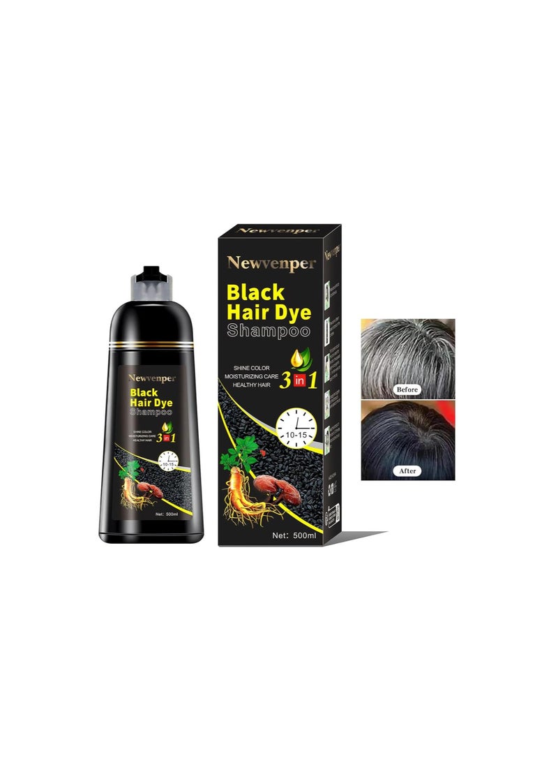 Generic - Hair Color Shampoo for Gray Hair Instant Hair Dye Shampoo Hair Coloring in Minutes Natural and Long lasting colour Hair Dye Shampoo for Men and Women 16.9 fl.oz - Image 1