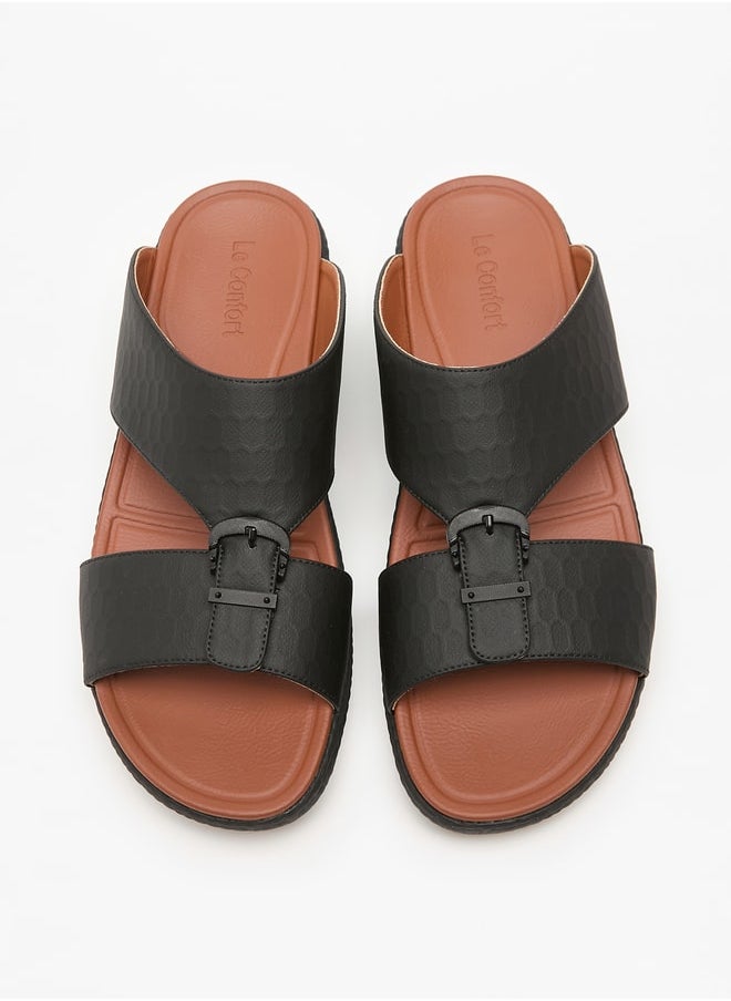 Le Confort - Men's Textured Slip-On Arabic Sandals - Image 1