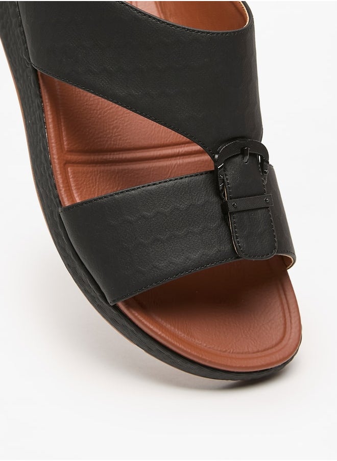 Le Confort - Men's Textured Slip-On Arabic Sandals - Image 1