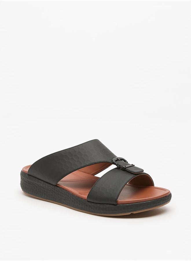 Le Confort - Men's Textured Slip-On Arabic Sandals - Image 1