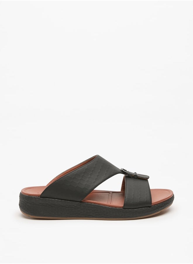 Le Confort - Men's Textured Slip-On Arabic Sandals - Image 1