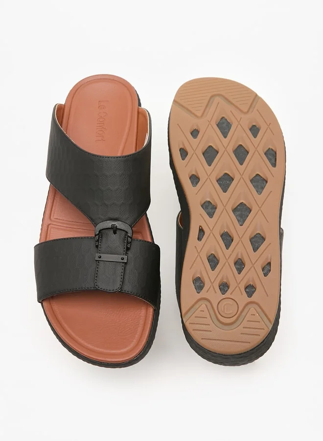 Le Confort Men's Textured Slip-On Arabic Sandals