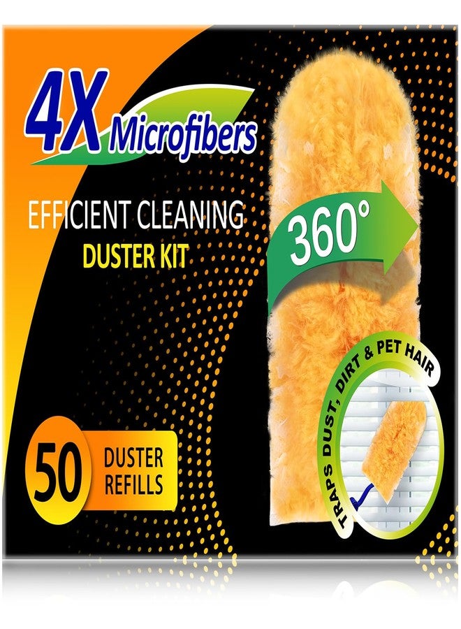 LANARP Duster Refills 50 Counts, 360° Heavy Duty Multi Surface Duster Refills for Cleaning, Compatible with Swiffer Dusters - Image 1