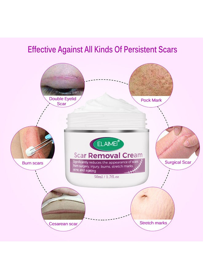 Elaimei Scar Removal Cream, Advanced Scar Gel For Surgical And Acne Scars, Cuts, Burns, Helps With Old And New Scars, Natural Scar Treatment For Face And Body 50ML  - Image 4
