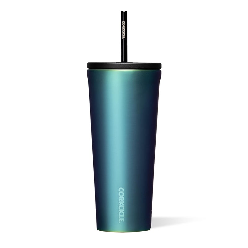 Corkcicle Cold Cup Insulated Tumbler with Straw Keeps Drinks Cold for 12 Hours TripleInsulated Stainless Steel LeakResistant Lid Summer Drinkware Gift 24 oz Dragonfly