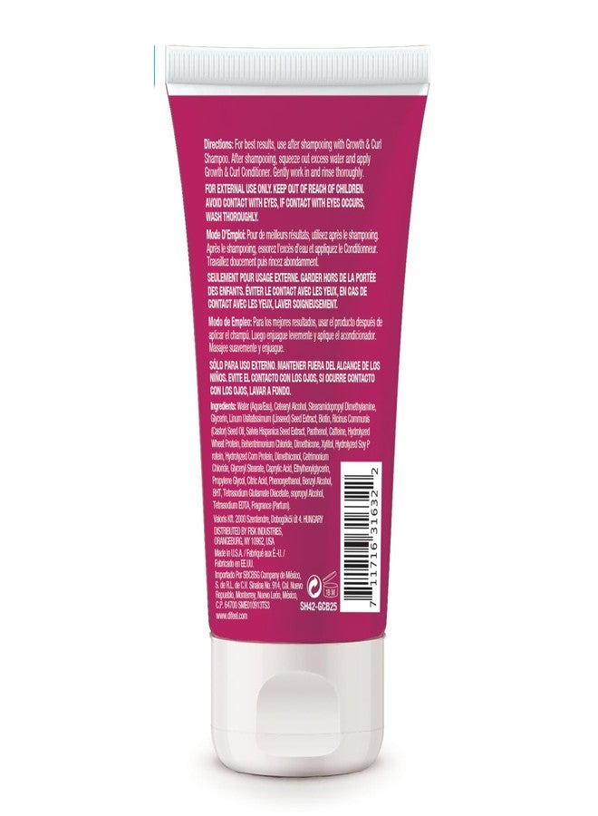 Difeel Growth and Curl Biotin Conditioner - Travel Size 2.5 Ounces - Hair Condtioner for Curly Hair, Conditioner Curly Hair - Image 2