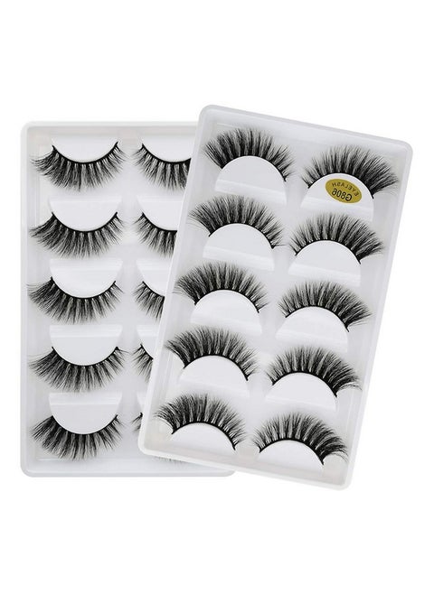 10 Pairsset 3D Mink Lashes Natural False Eyelashes Dramatic Volume Fake Lashes Makeup Eyelash Extension Silk Eyelashes (G806)