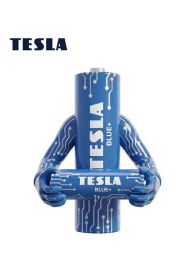Tesla بطاريات تسلا AA زرقاء + كربون زنك R6 1.5 8 قطع - Image 3