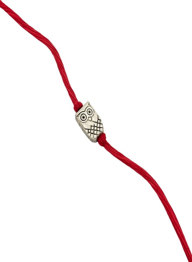 RDK SON'S Pack of 2 Cute Owl Face Rakhis for Kids – Designer Rakhi Set for Little Brothers & Sisters | Raksha Bandhan Gift for Boys & Girls - Image 1