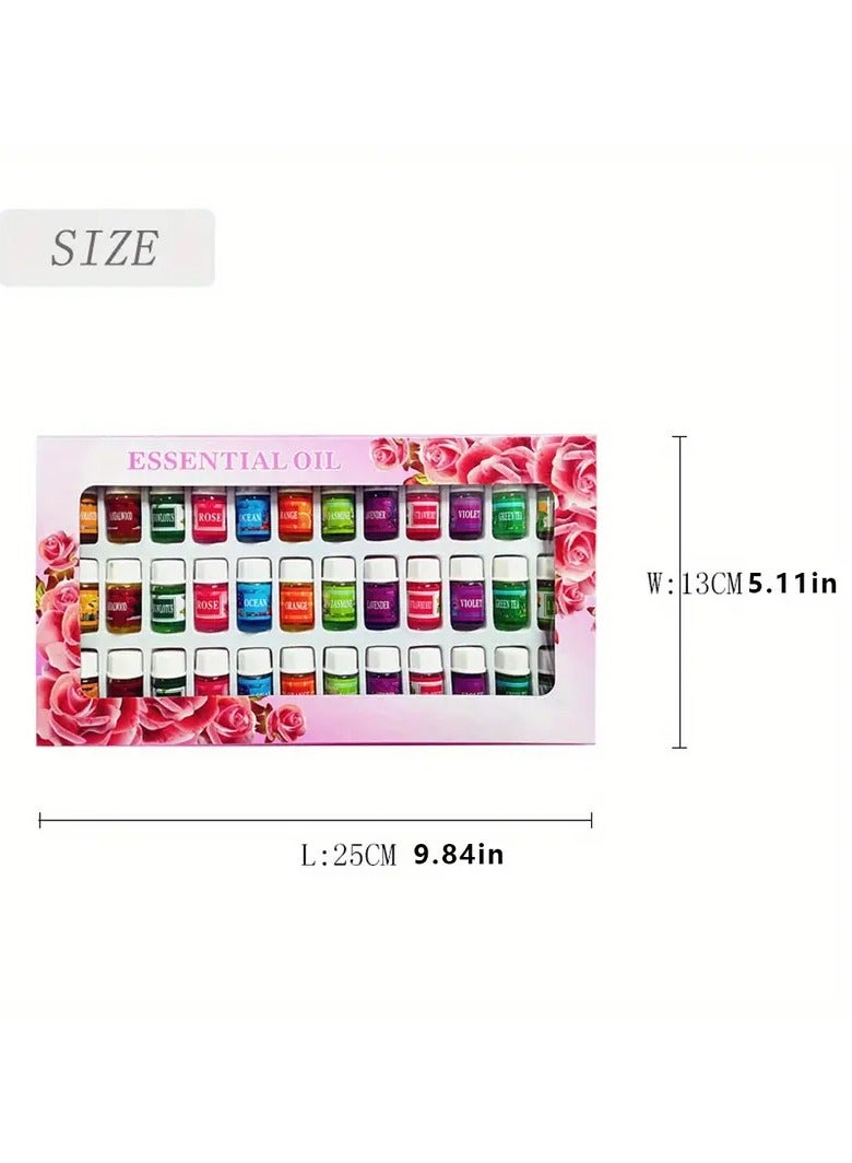 36pcs Essential Oil Set (0.1oz Each) – 12 Mixed Scents for Aromatherapy, Humidifiers, Relaxation & Room Fragrance - Image 3