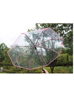 KASTWAVE Clear Umbrella, Women's Clear Bubble Umbrella, Automatic Open and Close Transparent Travel Dome Umbrella for Women Girls Kids Rainy Windy Weather  - Image 2
