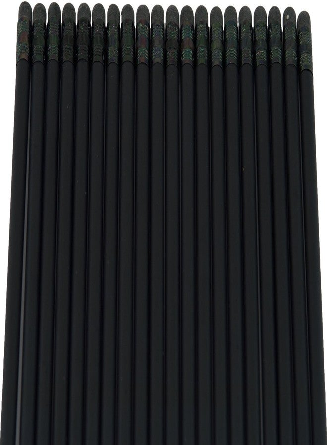 Graphite Ultra Premium Matte Black Pencil (Black Wood Matte Black with Black Eraser)(#2HB Lead) (Matte Black)(Bag of 36) - Image 2