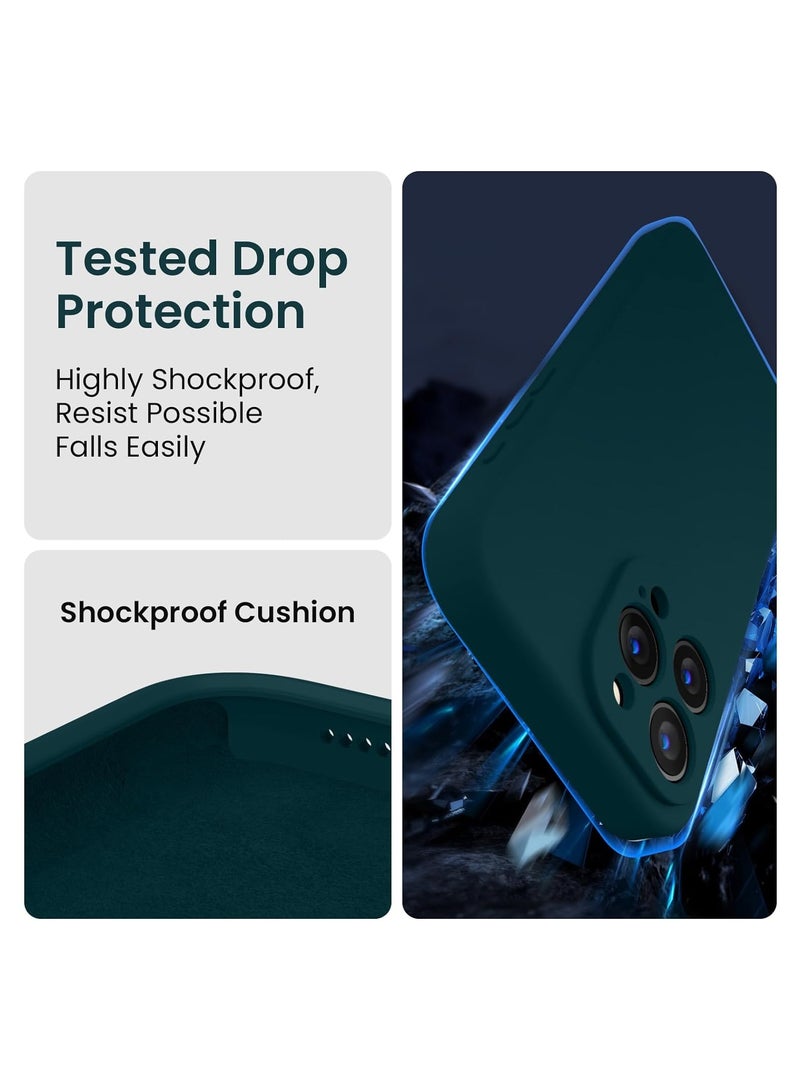 ELTRAZONE Designed for iPhone 15 Pro Max Case, Silicone Upgraded [Camera Protection] for iPhone 15 ProMax Case with [2 Screen Protectors], Anti-Scratch Microfiber Lining, 6.7 inch, Teal - Image 3