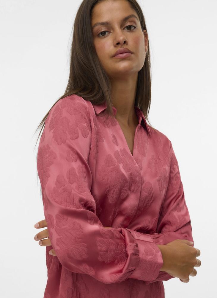 VERO MODA VMTIARA JACQUARD LS SHIRT WVN GA - Image 4