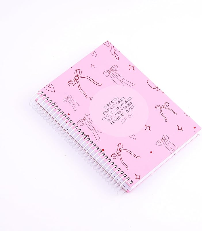 Printed Spiral Wirebound Notebook A5 Size 100 Sheets