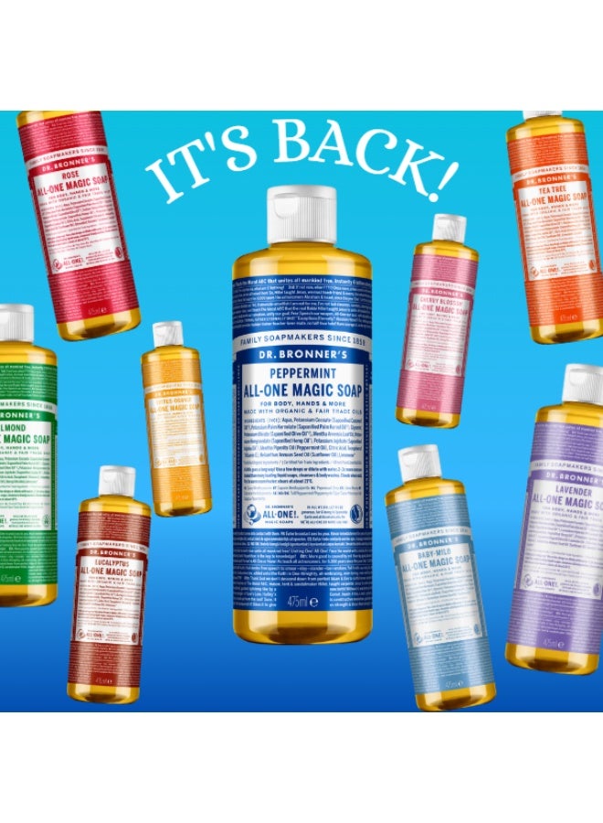 Dr. Bronner's All-One Magic Soap Peppermint 475ml - Image 2