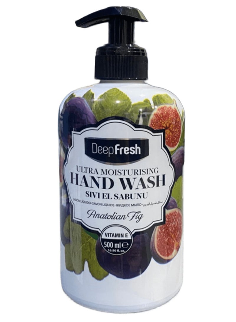 Deep Fresh Ultra Moisturising Hand Wash With Anatolian Fig 500 Ml