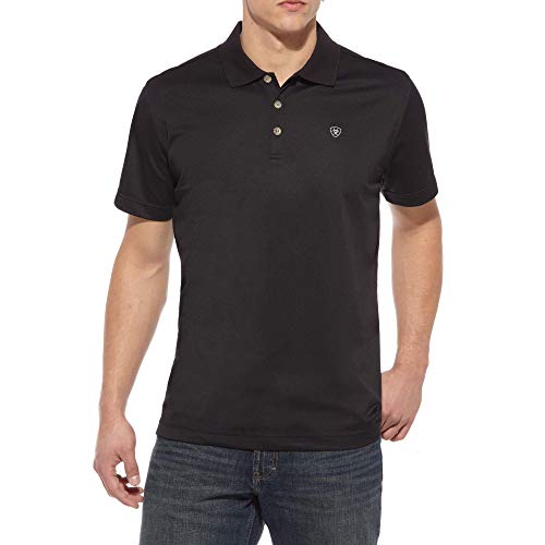 Ariat Men’s TEK Polo Shirt Black - Image 3