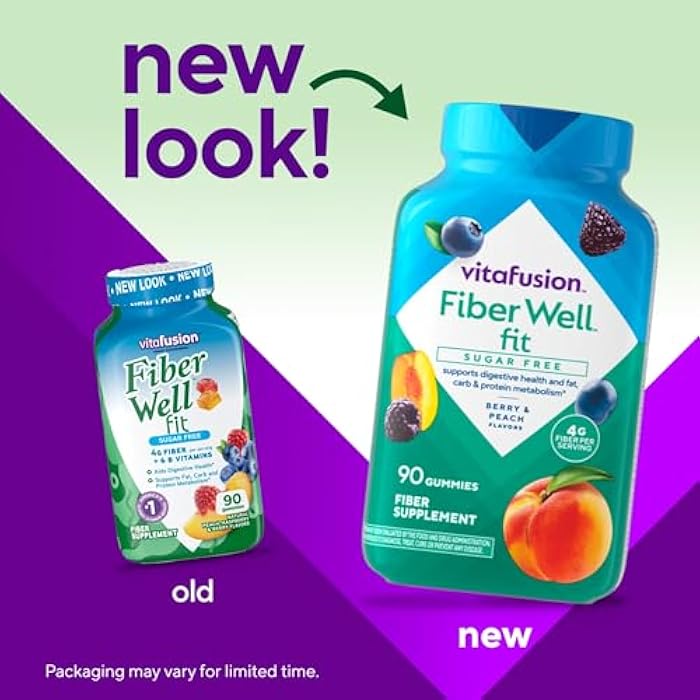 Vitafusion Fiber Well Fit Gummies Supplement, 90 Count (Packaging May Vary) - Image 2